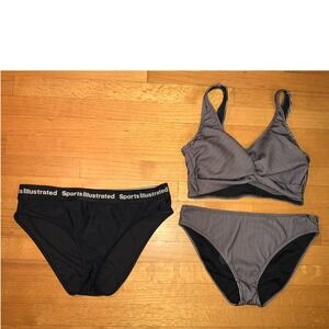 Sports Illustrated Swim Black and White Bikini Set